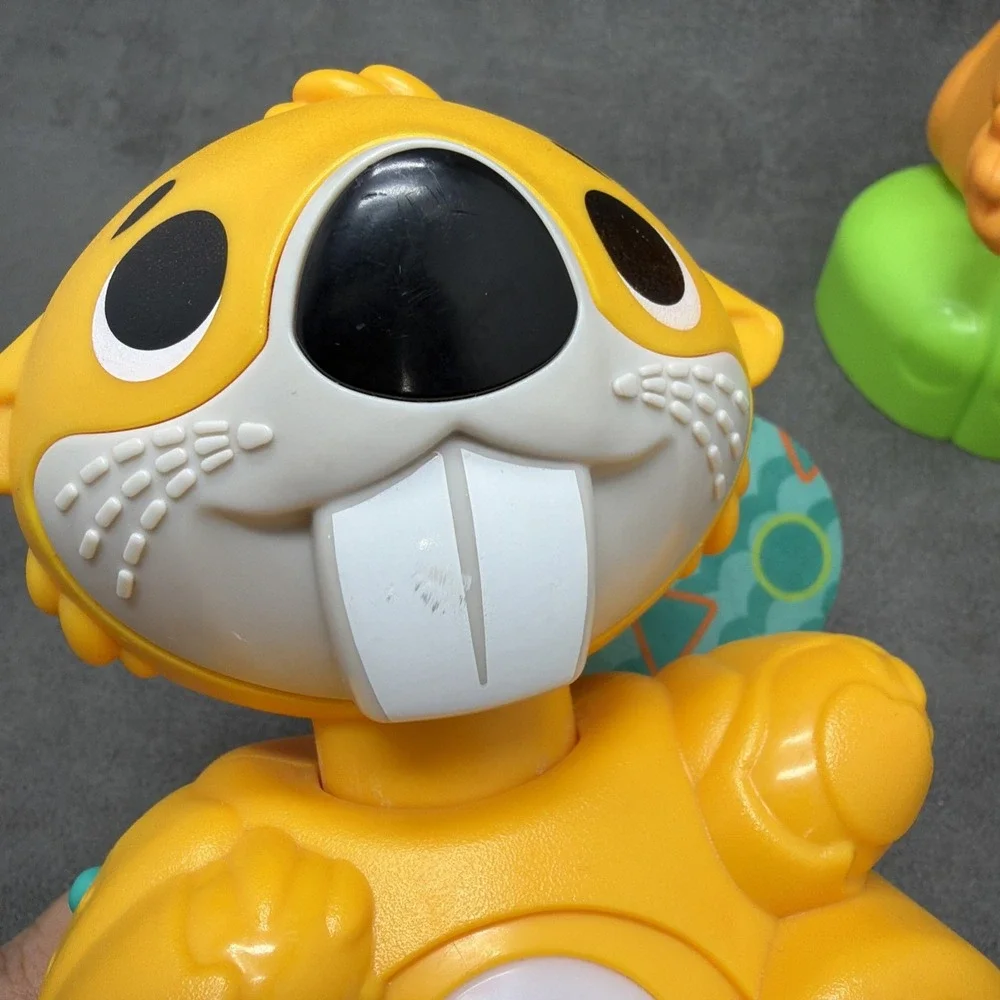 Fisher-Price Linkimals SMALL Opposites Fox & Boppin' Beaver Musical Toys